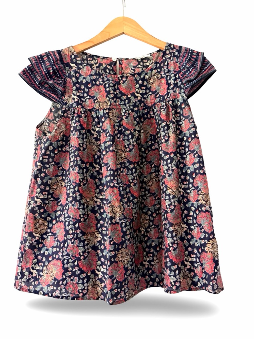 Madewell Size 2 Sleeveless Floral Blouse